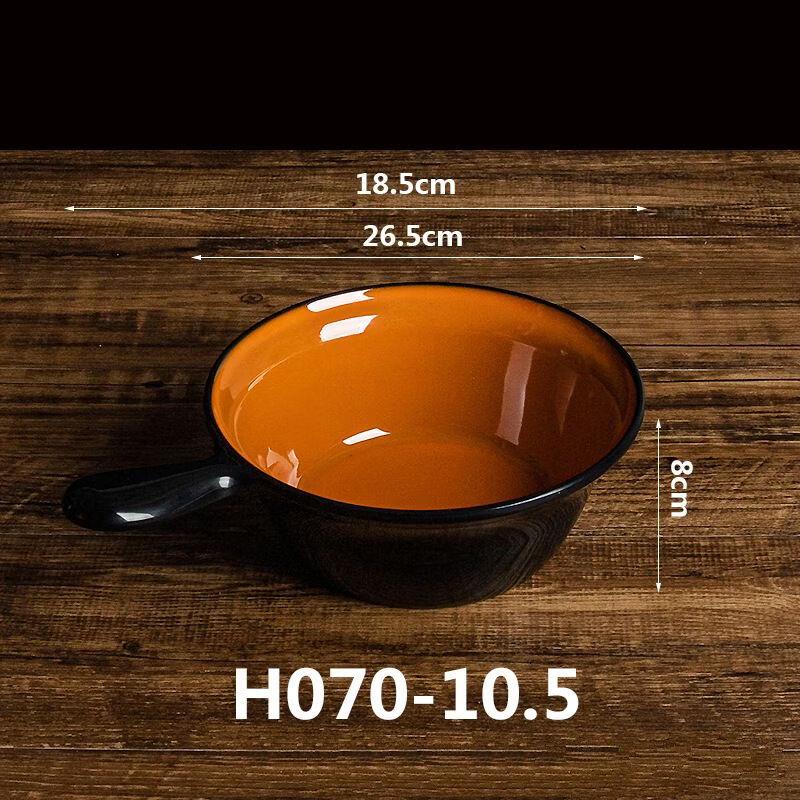 Abay Handled Ceramic Soup and Noodle Bowl