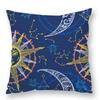Abstract Star Moon Plush Pillow Cover Constellation Compass Totem Yoga Digital Printed Backrest Set Premium Durable