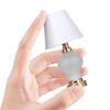 Bedroom White Table Lamp Miniature Furniture Model Doll Houses Accessory Realistic Lighting Toy Playset 1:12