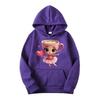 Energetic Girl Heart Apricot Ballet Hoodie – Spring/Autumn Girls' Sweatshirt with Heart Print