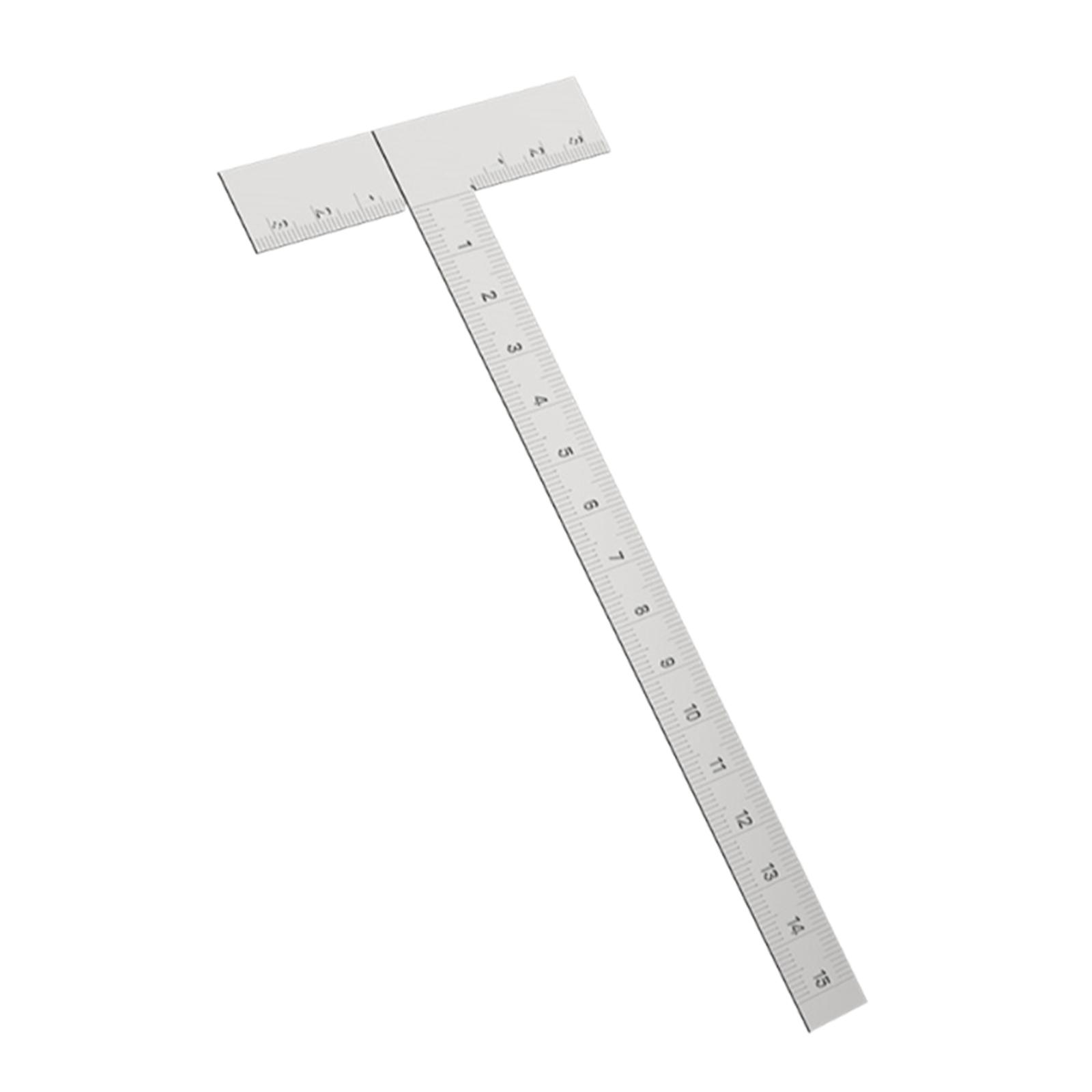 

T Ruler Professional Teaching Supply Drafting Ruler Measuring Tool for Architect Office Home Drawing Crafting DIY Crafts серебряный