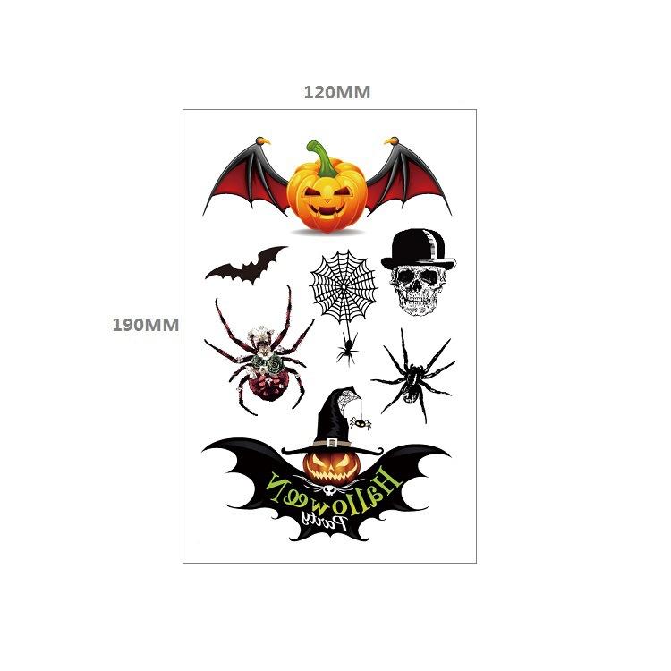 Halloween Horror Fake Narbe Kratzer Spinne Fledermaus Simulation Aufkleber Wassertransfer Set Tattoo Aufkleber