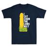 I Eat Corn The Long Way Funny Corn Graphic Humor Saying Vintage Unisex's T-Shirt