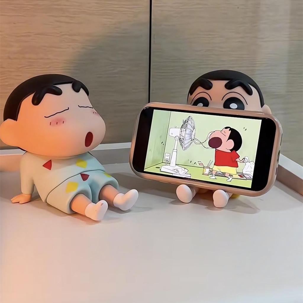 Crayon Shin-chan Cartoon Phone & Tablet Stand - Creative Anime Desk Ornament