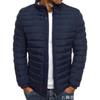 2025 European and American Autumn and Winter New Solid Color Cotton-padded Jacket Simple Atmosphere Men's Cotton Clothes