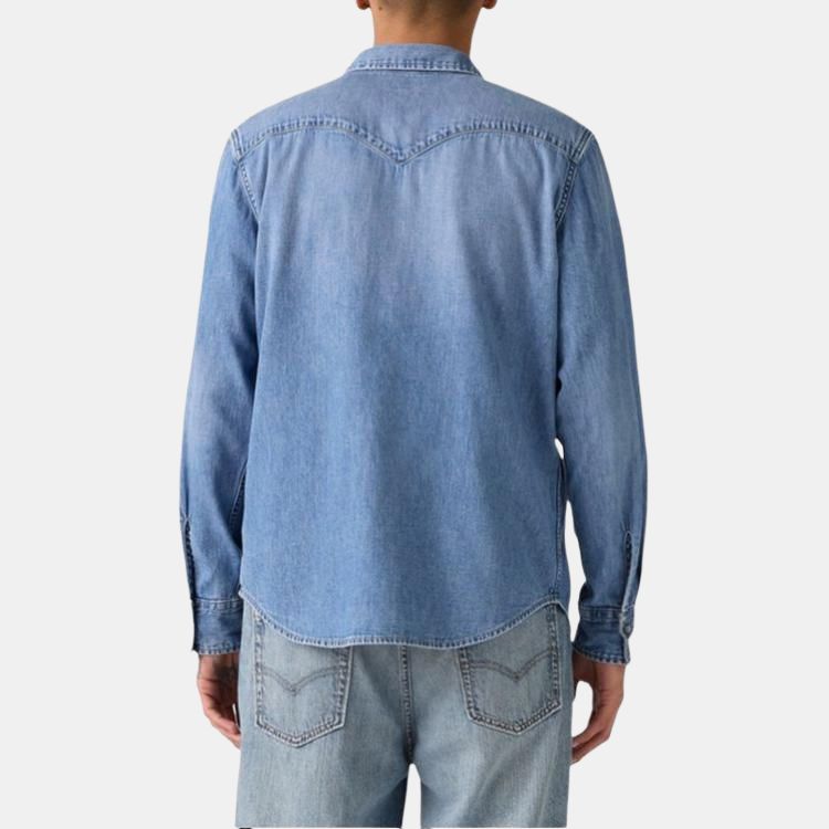 Levis American Color Block Casual Denim Shirt Men Shirts 85745-0237
