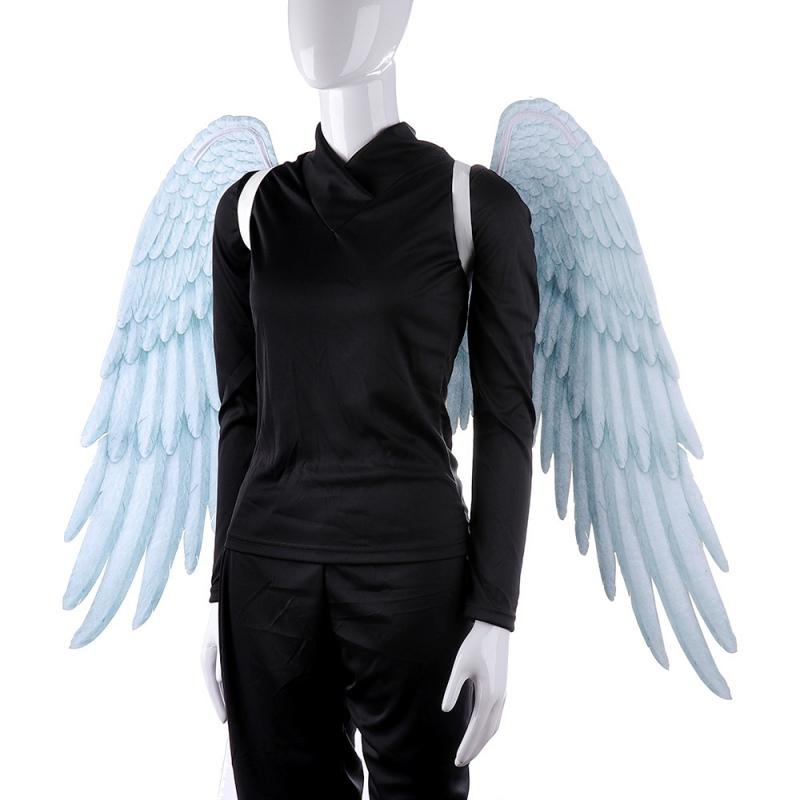3D Angel Wing Halloween Theme Party Cosplay Costume Non-Woven Fabric Foldable for Adults Men Women