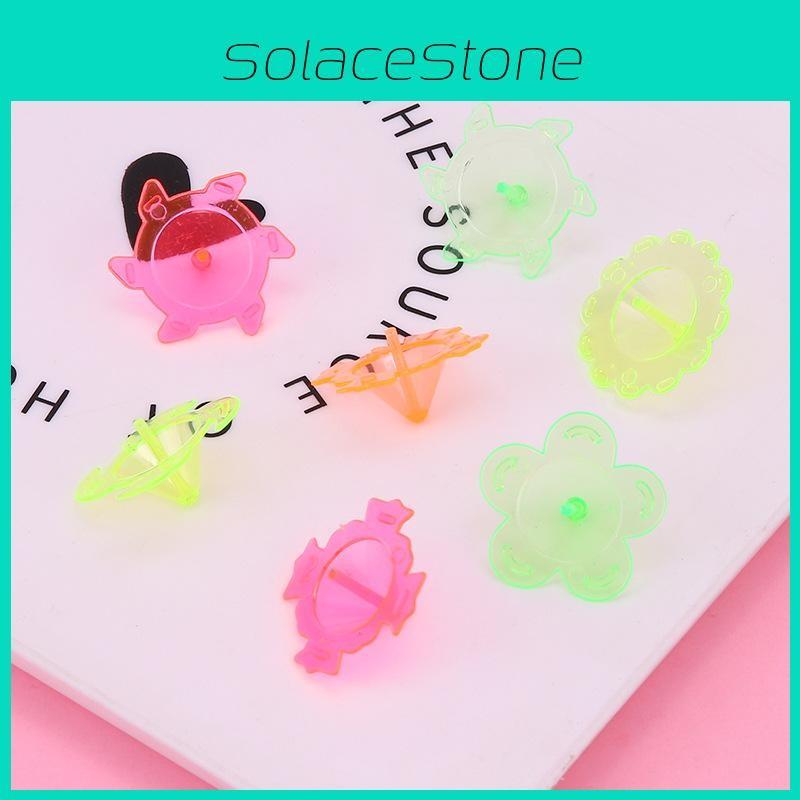 Mini Plastik Kreisel Spielzeug für Kinder Bildungsaktivitäten Spielzeit Und