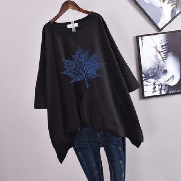 Women's Casual Loose Mid-Length Short-Sleeve T-Shirt