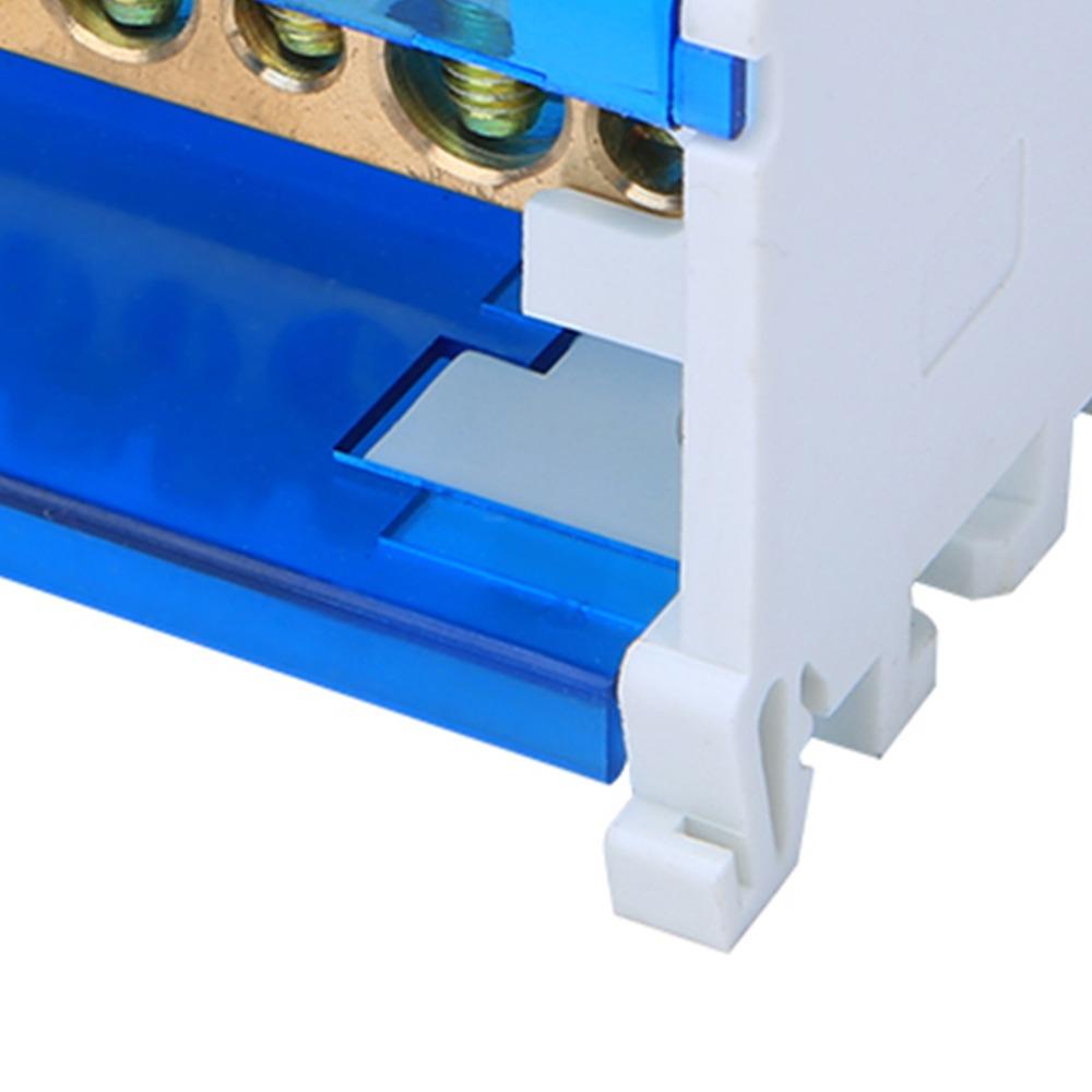 211 Terminal Distribution Box 125A 2-Level Design Terminal Block Junction Box with Dust Cover Din Rail Mount