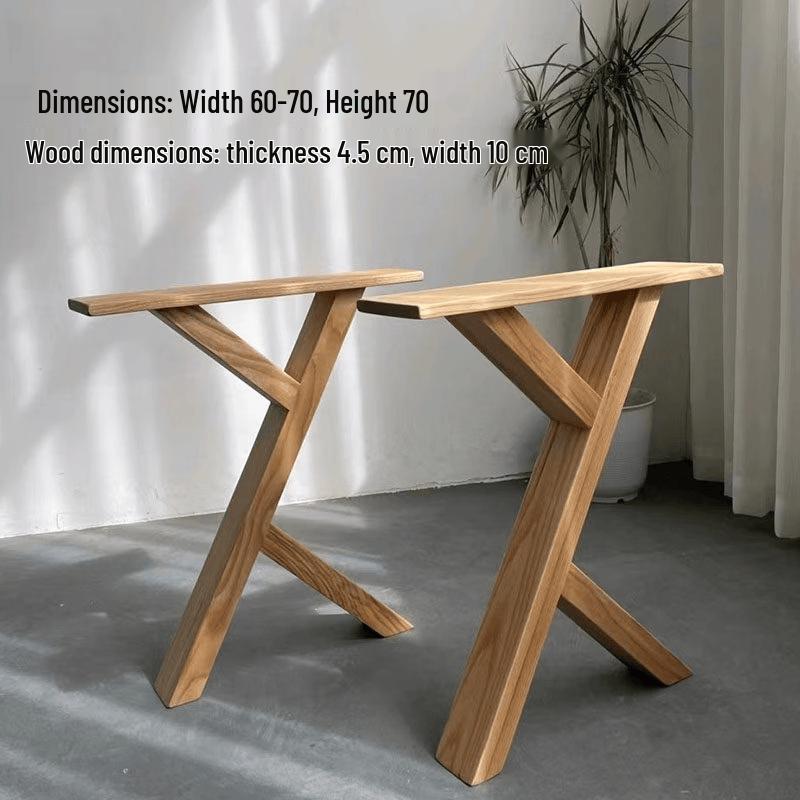 Solid Ash Wood A-Frame Slab Support Brackets