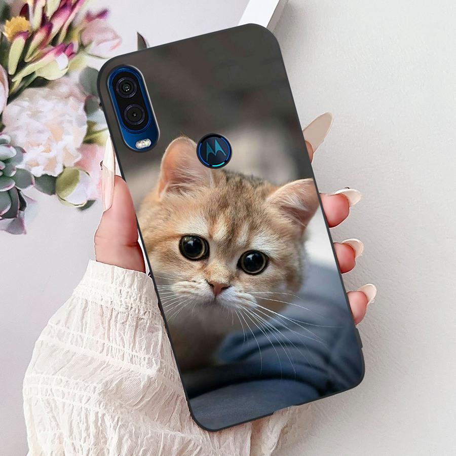 Για θήκη Motorola One Vision Κάλυμμα ONEVision Μοντέρνο Ζωγραφισμένο Σιλικόνης Μαλακό Πίσω Κάλυμμα Για θήκη Motor One Macro Προστατευτικό Κέλυφος