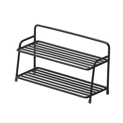 Ideaco Bottle Water Bottle Stand 2 Tiers Width 23.3 X Depth 9 X Height 13.3 Cm Kitchen Drainers Sculpture Bottle D Off Black