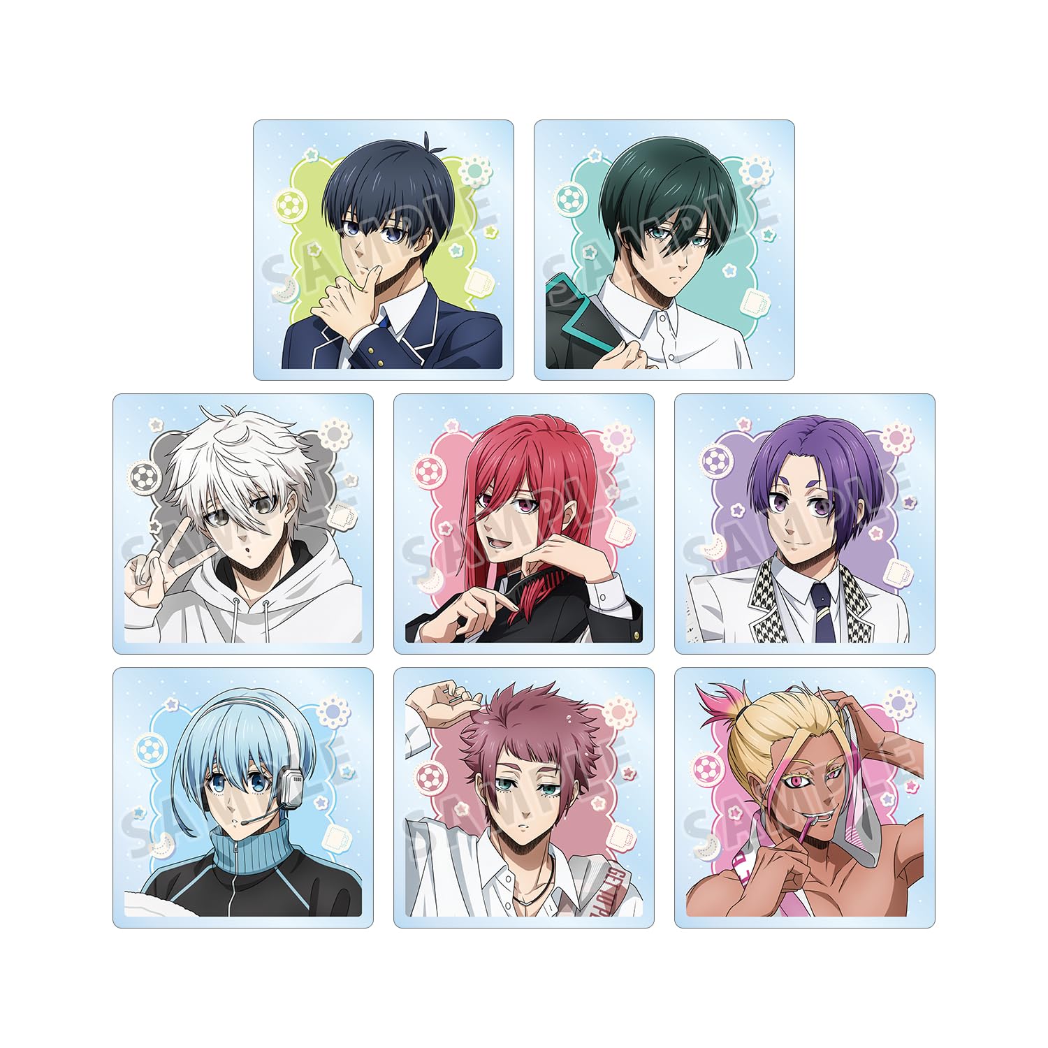 

ТВ аниме Оригинальный Утренний Ритуал Торговые Акриловые Плитки бокс версия Синяя Тюрьма . 8-секционный