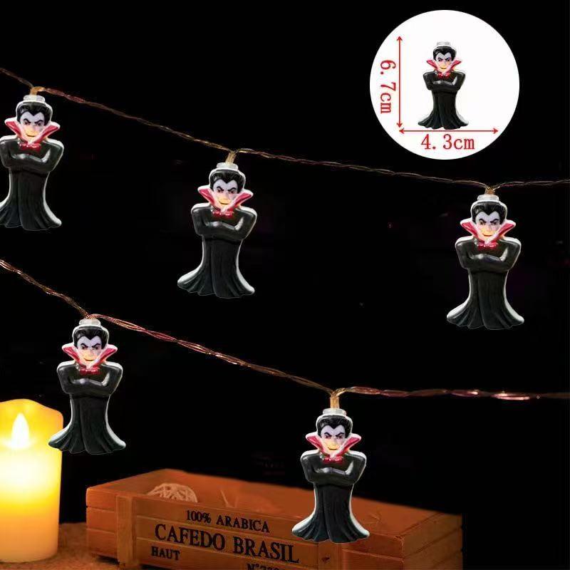 Halloween Pumpkin Ghost LED String Lights for Holiday Decor