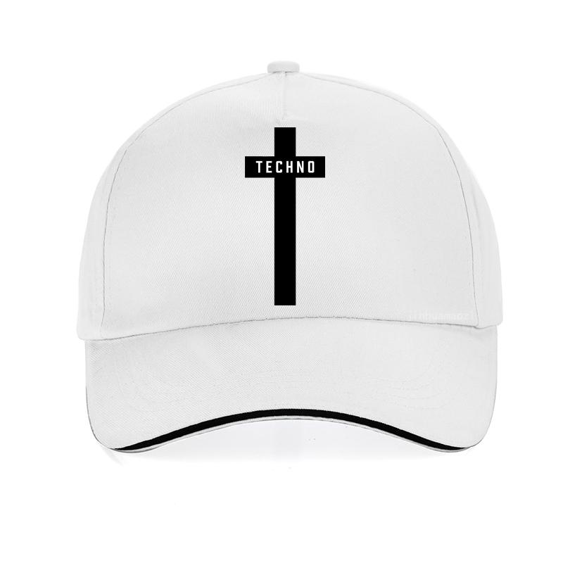 Techno Cross Printed hat Unisexs Womens Unisex Music Festival Black Detroit baseball cap Summer adjustable Snapback hats