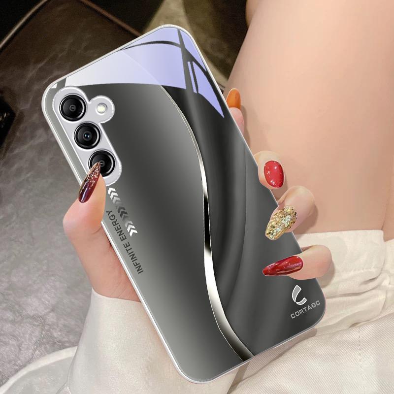 

Tempered Glass Phone Case for Samsung Galaxy A14 4G 20 30 52 20S 21S 22 A25 32 33 34 42 50 51 53 54 70 71 5G Liulian Moon Silver For Samsung A73 5G