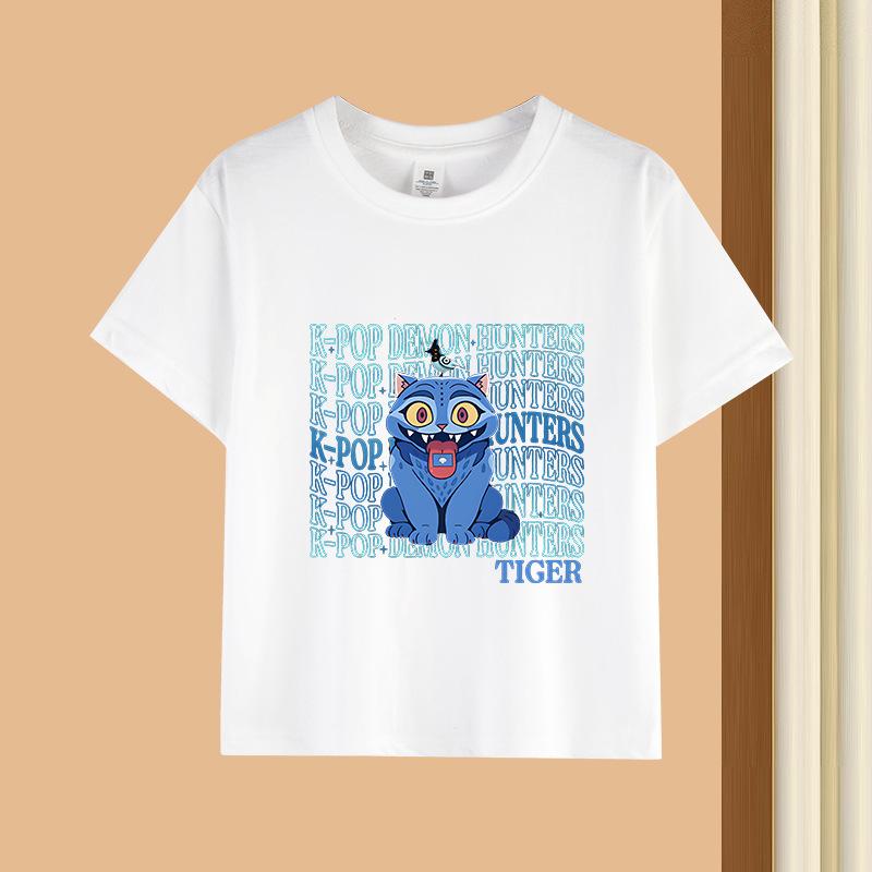 2-13Y Kid T Shirt Cat Printed Kids Clothes Tshirt Tops Tee Boys Girls Baby Tee