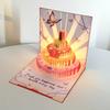 Folding Pop Up Birthday Card with Envelope Creative Gift Card Birthday Message Card  Birthday Party