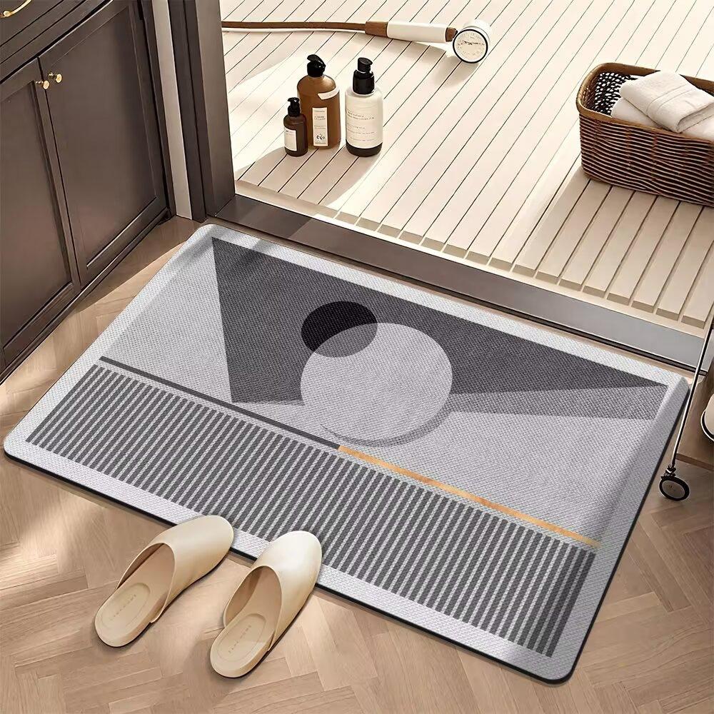 Bathroom Floor Mat Quick Drying Floor Mat Bathroom Carpet Dirt Resistant Wear-resistant Easy To Maintain Mat