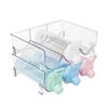 Food-Grade PET Transparent Organizer for Beverage Bottles and Red Wine - Desktop Storage Rack