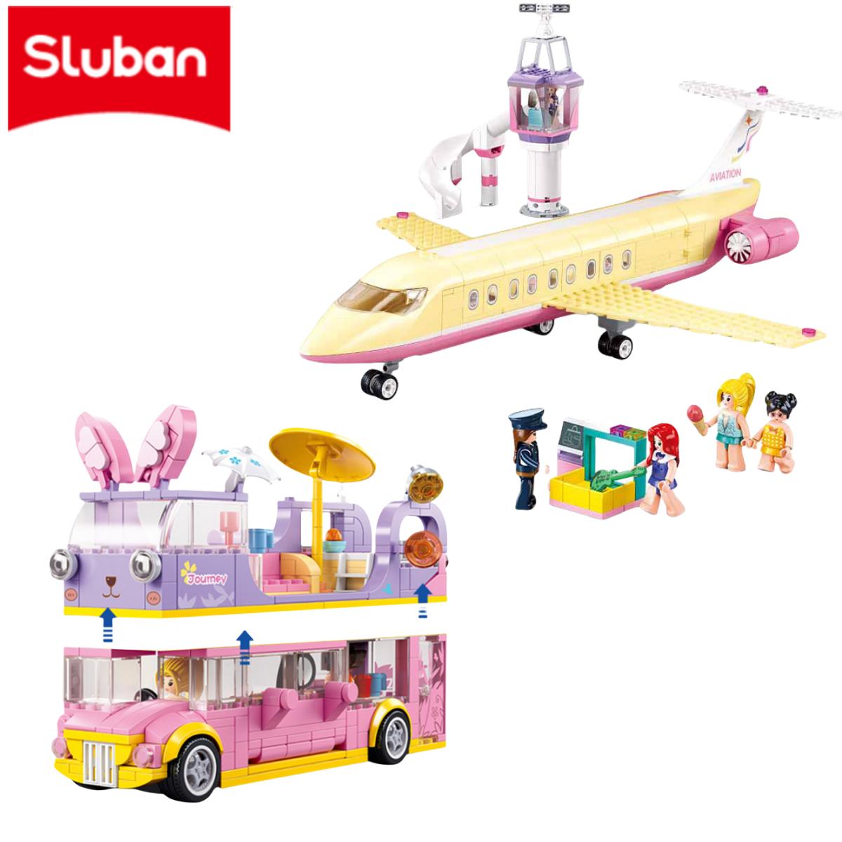 Linyi Toy Unisex Pink High-Quality Sluban Urban Area High-Quality Building High-Quality Blocks Collection Kit High-Quality High-Quality Dream Construction Set