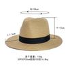 Panama Straw Hat, Men's and Women's Top Hats, Summer Shade, Beach Brim Sun Hats