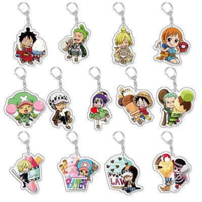 Anime/Cartoon One Piece Keychain/Acrylic Keychain - Luffy, Zoro Acrylic Keychain/Cartoon Keychain Gift