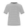 Navigare Women's Striped Knit Short Sleeve Top