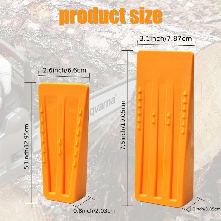4Pcs Splitting Tool Kit Heavy Duty Plastic Spiked Wedges Suitable For Preventing Chainsaw Binding In Logging Operations