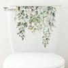 Floral Toilet Lid Decal Seat Self Adhesive Strong Stickiness Decorative Waterproof Removable Plant Leaves Flowers Sticker Flower