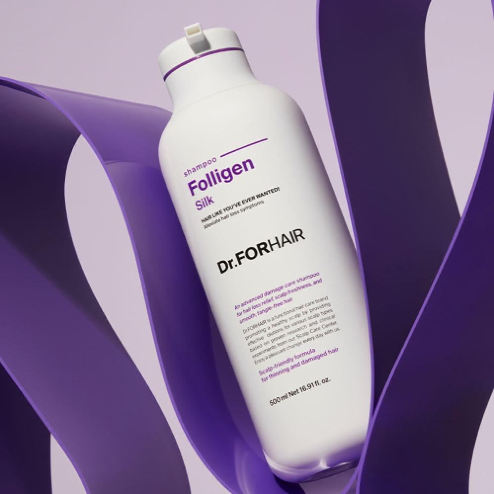 Dr.forHair Damaged Hair Care Hair Loss Symptom Relief Polygen Silk Shampoo 500ml FREE