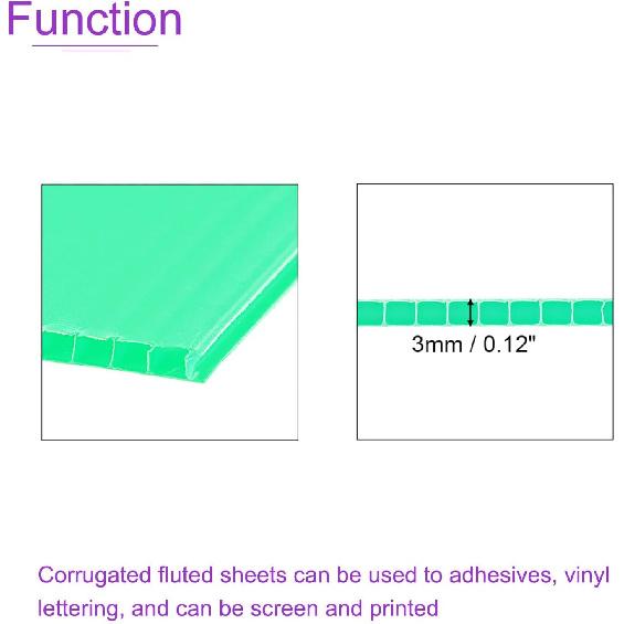 DMiotech 5 Pack 12 Inch X 16 Inch 3mm Corrugated Plastic Sheets Blank Yard Lawn Signs Waterproof Sign Blank Board for Offices, Classrooms, Lawn,