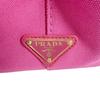 Prada Canvas Canapa Tote Bag Denim Pink Women BN2439 Used