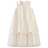 Hacikis Girls' Summer Embroidered Lyocell Sleeveless Dress