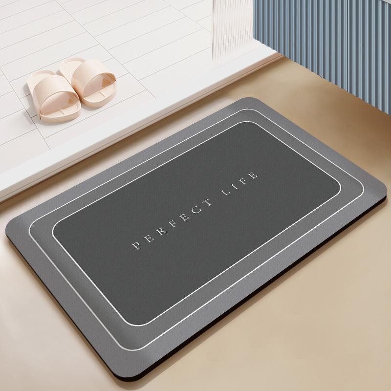 Household Diatomaceous Mud Quick Drying Soft Floor Mat Bathroom Absorbent Non-slip Toilet Toilet Carpet Thickened