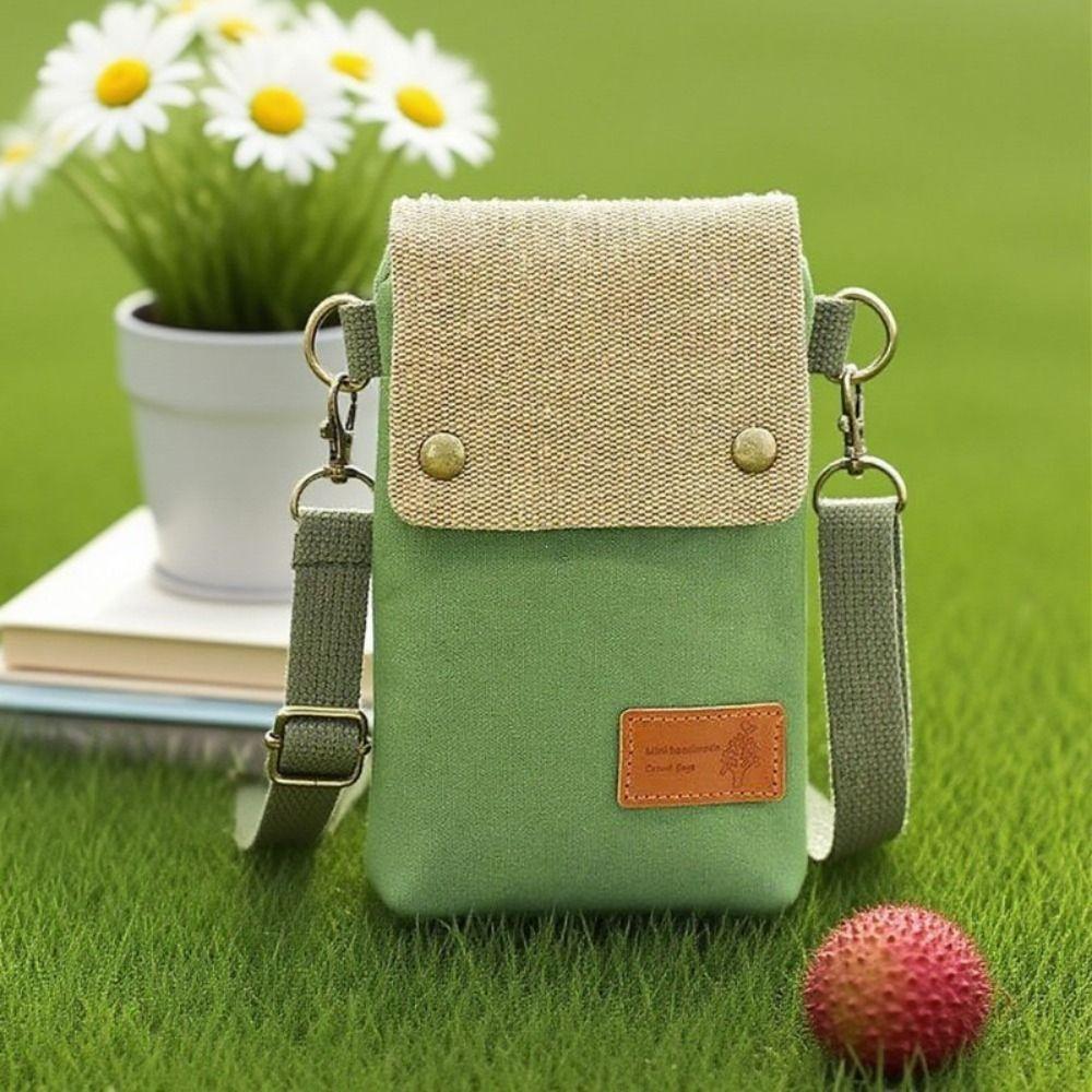 Canvas Canvas Light Shoulder Bag Shoulder Solid Color Crossbody Canvas Bag Female Lady Girl