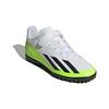 Adidas X Crazyfast.4 Hook-And-Loop Artificial Turf Non-Slip Low-Top Soccer Shoes Kids Soccer Shoes White Yellow Black IE1592