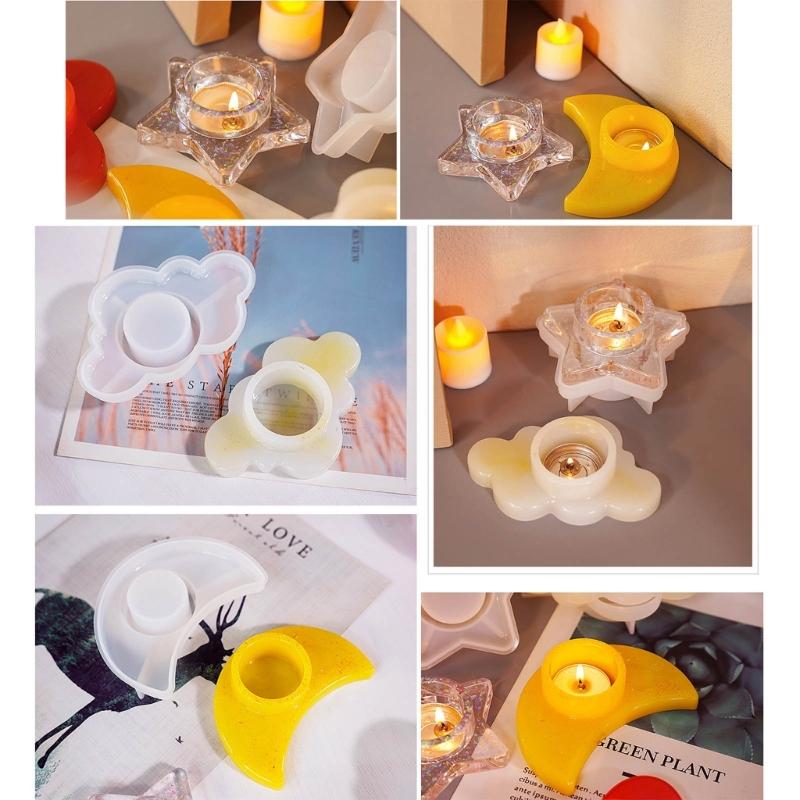 Silicone Resin Molds for Candle Holder Wall Decoration Mould DIY Crafts Unique Epoxy Resin Art Decoration Crafts Mould