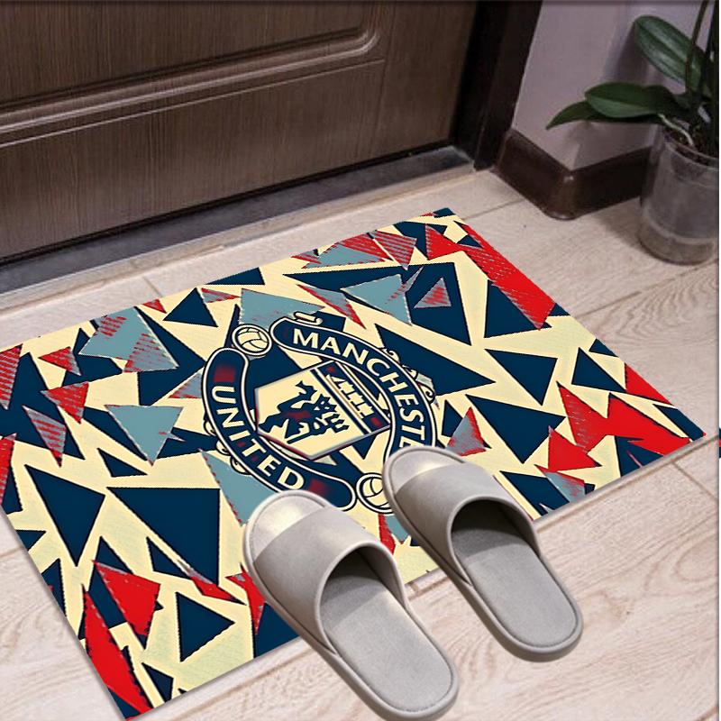 Football United F.C Pattern Rug, Indoor/Outdoor Mat, for Picnic, Gameroom, Bedroom, Office, Living Room, Home Decor Carpet, Birthday Gift