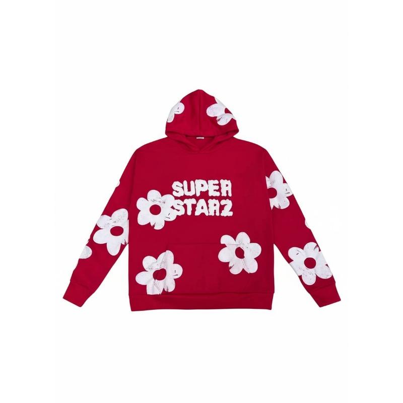 

Autumn and winter European and American street hip-hop loose letter printed sweatshirts S