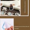 46 Stück Aufkleber Vintage-Stil Klassische Kaffeeliebhaber Kreative Materialien Dekorative Selbstklebende Aufkleber Malerei DIY-Aufkleber