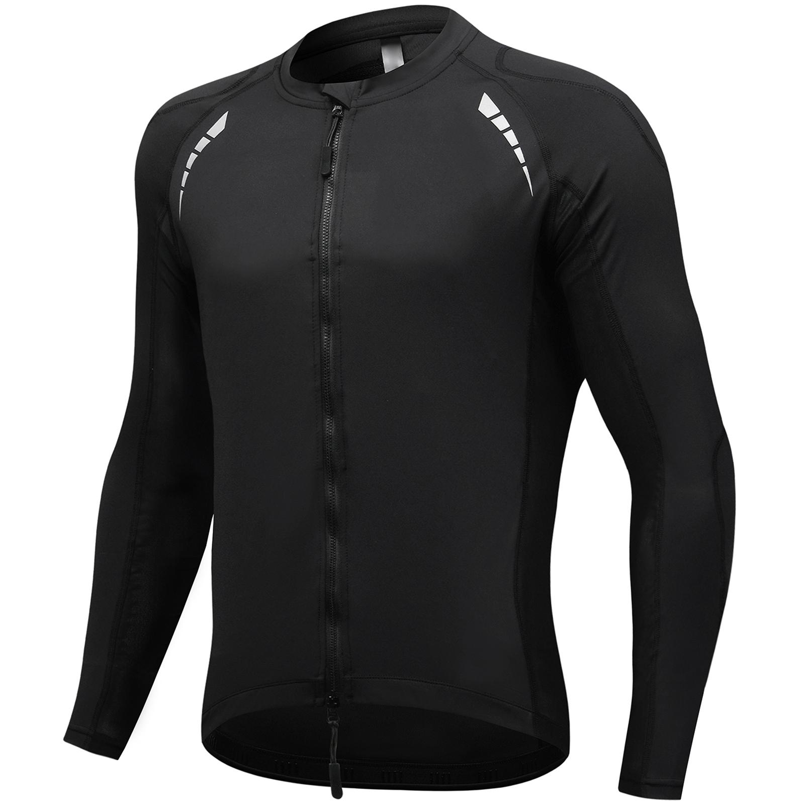 

Men s Protective Jacket Breathable Motorcycle Shirt Sportswear with Removable Armor Pads Black EU L EU Size 2XL