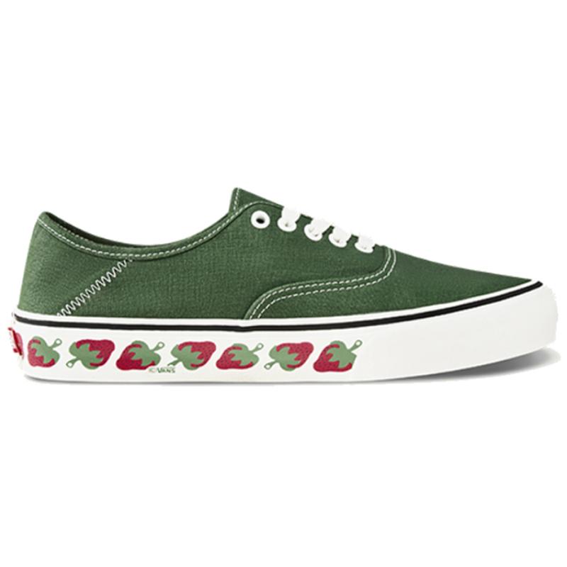 Vans Authentic Low Tops Non Slip Lightweight Skateboarding Shoes Unisex Green Vans VN0A3MU6VL9