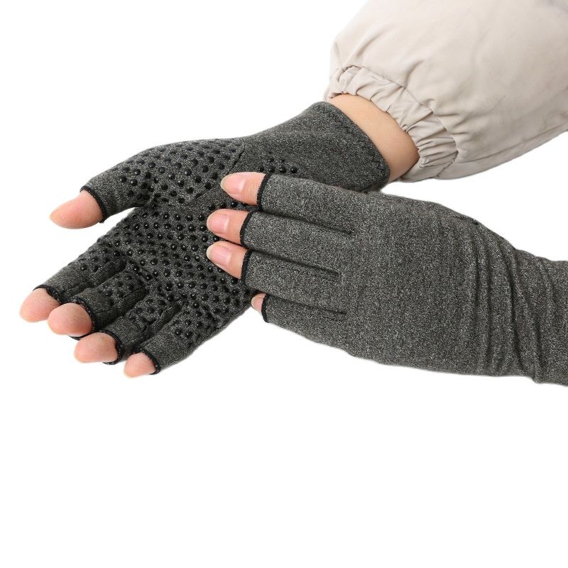 1 Pair Fingerless Compression Gloves for Arthritis Pain Relief Improve Circulation for Women Men