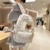 High Value Small Fresh Floral Girl Student Backpacks College Style Large Capacity Nylon Schoolbag College Students Teenagers Going Out Travel Rucksack