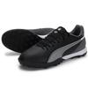 Puma King Match Comfortable TT (Rubber Studs) Artificial Turf Soccer Shoes Men Soccer Shoes Black Gray 107879-01