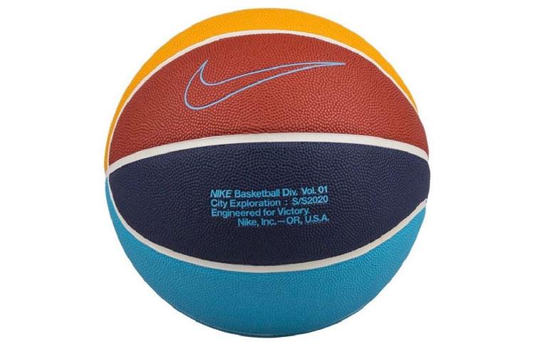 Nike Rubber Basketball Orange Yellow Blue Size 7 Ball Training Unisex CZ7697-942