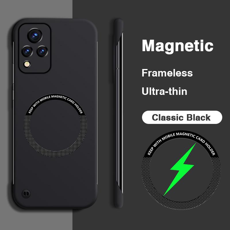 

Magnetic No Border Shell Phone Case for VIVO S9 S9E 5G Funda Thin Camera Protection High Quality Anti-Scratch Back Cover Carcasa vivo S9e