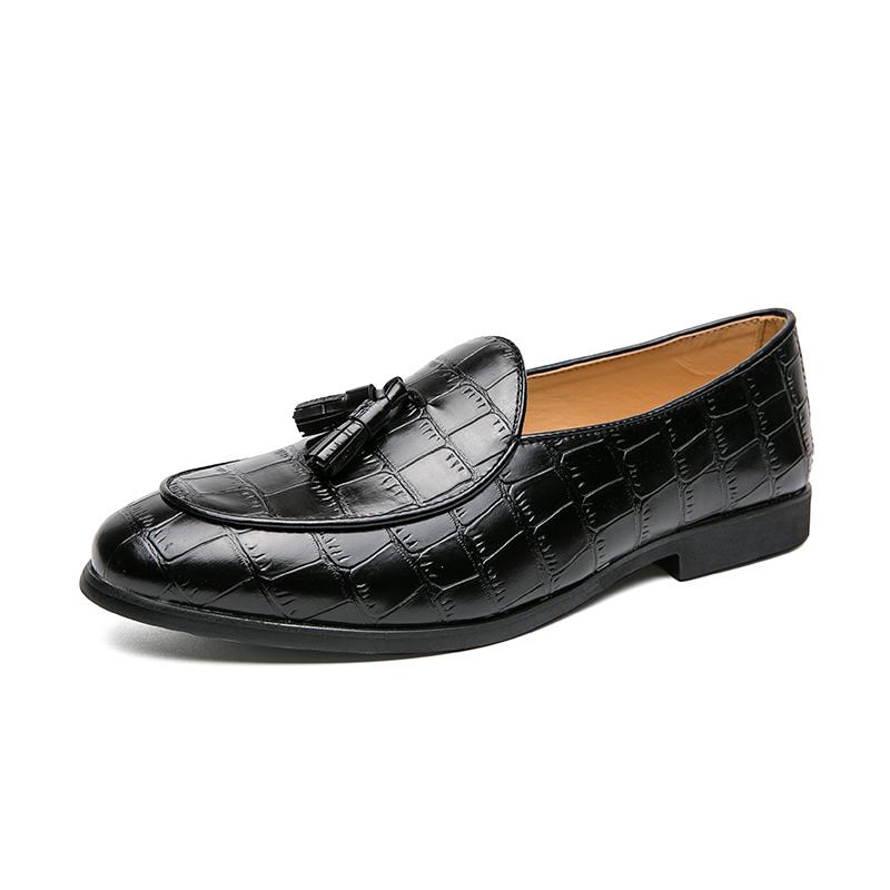 Fashion Casual men's loafers Classic luxury designer style Party or Daily office Black Brown Daily versatile adult leather shoes